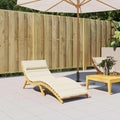 Vidaxl ligbedkussen 180x60x4 cm oxford stof crèmekleurig