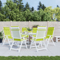 VidaXL Stoelkussens 6 st hoge rug oxford stof heldergroen