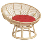 Vidaxl zitkussen rond ø 60x11 cm oxford stof rood