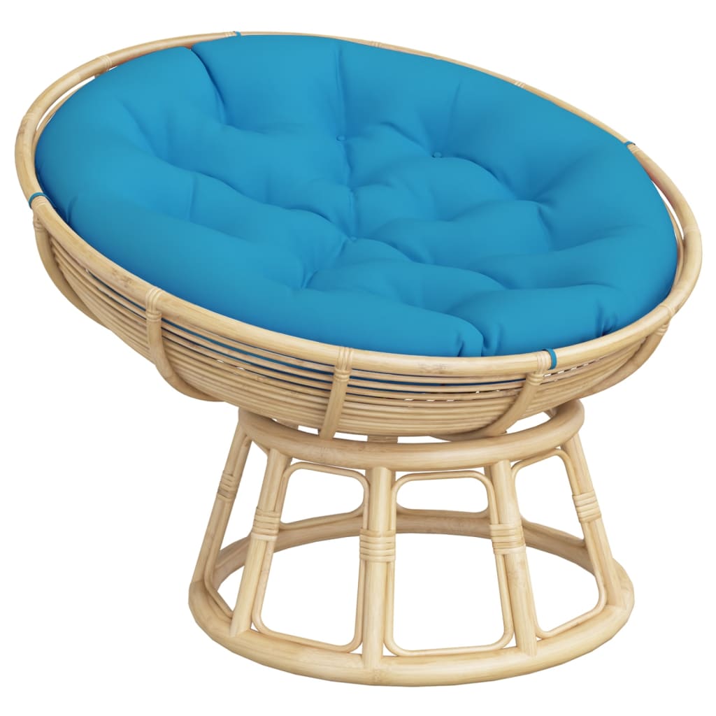 Vidaxl zitkussen rond ø 100x11 cm oxford stof lichtblauw