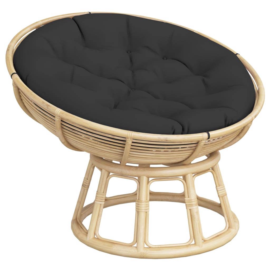 Vidaxl zitkussen rond ø 100x11 cm oxford stof zwart