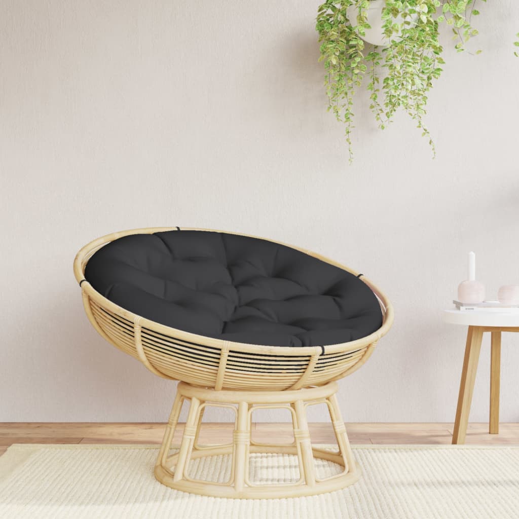 Vidaxl zitkussen rond ø 100x11 cm oxford stof zwart