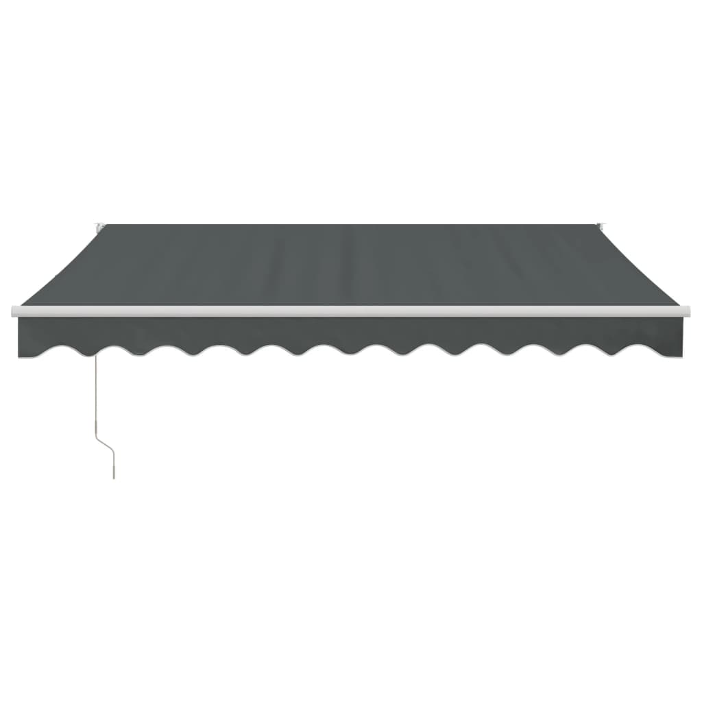 Vidaxl luifel uittrekbaar 3x2,5 m stof en aluminium antracietkleurig