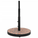 Vidaxl parasolvoet rond 12 kg terracottakleurig