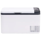 Vidaxl koelbox met handvat 25 l pp pe zwart en wit