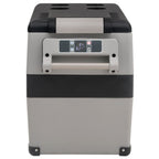 VidaXL Koelbox met handvat 45 L PP PE zwart en wit