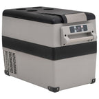 Vidaxl koelbox met handvat 55 l pp pe zwart en grijs