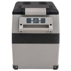 Vidaxl koelbox met handvat 55 l pp pe zwart en grijs