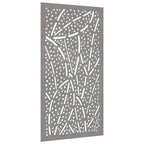 Vidaxl wanddecoratie tuin bladontwerp 105x55 cm cortenstaal