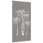Vidaxl wanddecoratie tuin palmboomontwerp 105x55 cm cortenstaal