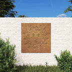 Vidaxl wanddecoratie tuin zonontwerp 55x55 cm cortenstaal