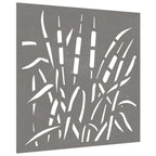 Vidaxl wanddecoratie tuin grasontwerp 55x55 cm cortenstaal