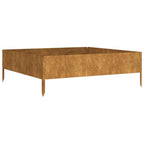 Vidaxl plantenbak verhoogd 100x100x33,5 cm cortenstaal