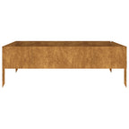 Vidaxl plantenbak verhoogd 100x100x33,5 cm cortenstaal