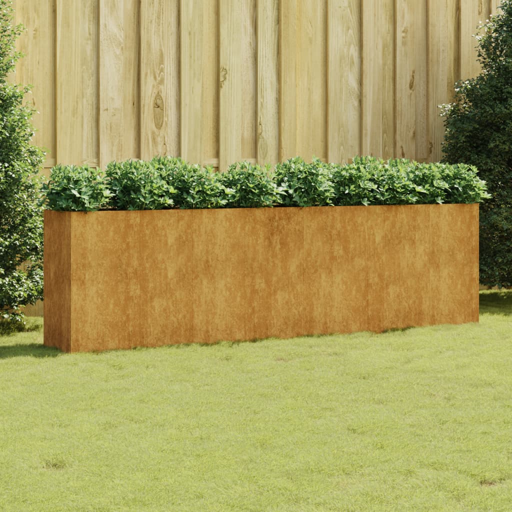 VidaXL Plantenbak verhoogd 280x40x80 cm cortenstaal