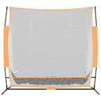 Vidaxl golftrainingsnet 215x107x216 cm polyester zwart en oranje