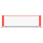 Vidaxl tennisnet 300x100x87 cm polyester zwart en rood