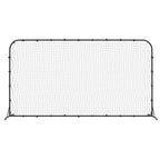 Vidaxl voetbal rebounder 366x90x183 cm hdpe zwart