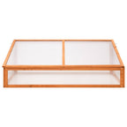 Vidaxl broeikas 110x58,5x39 cm vurenhout oranje