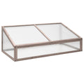 Vidaxl broeikas 110x56x39 cm vurenhout grijs