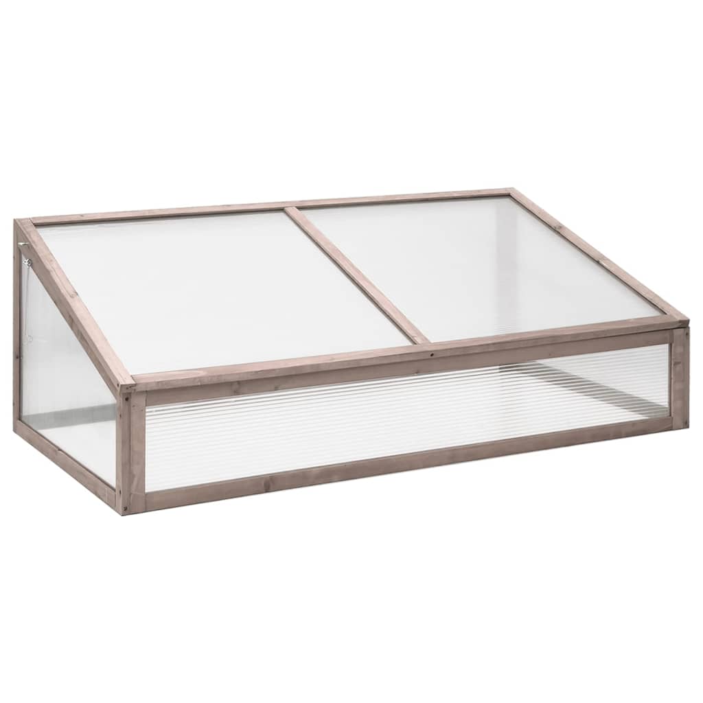 Vidaxl broeikas 110x56x39 cm vurenhout grijs