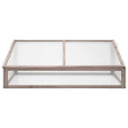 Vidaxl broeikas 110x56x39 cm vurenhout grijs