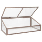 Vidaxl broeikas 110x56x39 cm vurenhout grijs