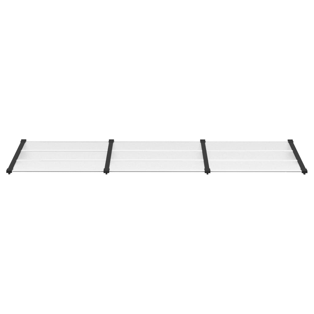 Vidaxl deurluifel 297,5x90 cm polycarbonaat zwart en transparant