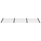 Vidaxl deurluifel 297,5x90 cm polycarbonaat zwart en transparant