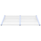 Vidaxl deurluifel 152,5x90 cm polycarbonaat grijs en transparant