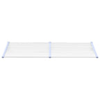 Vidaxl deurluifel 239x90 cm polycarbonaat grijs en transparant