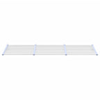Vidaxl deurluifel 297,5x90 cm polycarbonaat grijs en transparant