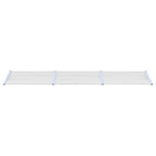 Vidaxl deurluifel 358,5x90 cm polycarbonaat grijs en transparant