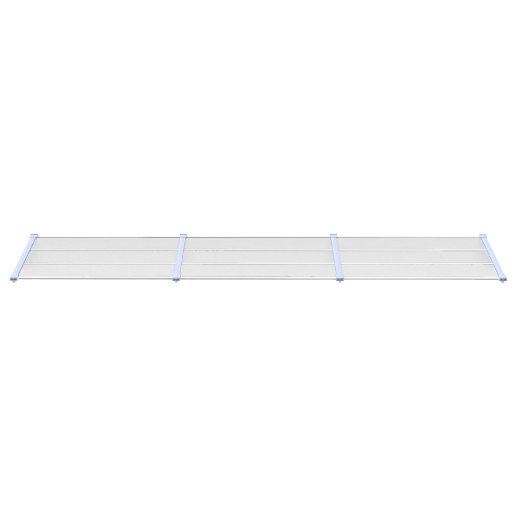 Vidaxl deurluifel 358,5x90 cm polycarbonaat grijs en transparant