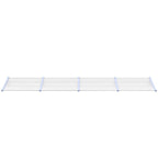 Vidaxl deurluifel 396x90 cm polycarbonaat grijs en transparant