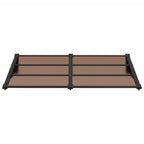 Vidaxl deurluifel 152,5x90 cm polycarbonaat zwart