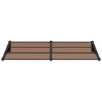 Vidaxl deurluifel 199x90 cm polycarbonaat zwart