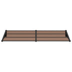 Vidaxl deurluifel 239x90 cm polycarbonaat zwart