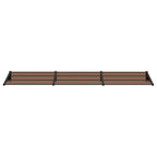 Vidaxl deurluifel 358,5x90 cm polycarbonaat zwart
