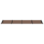 Vidaxl deurluifel 396x90 cm polycarbonaat zwart
