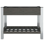 Vidaxl plantenbak verhoogd met schap 100x50x75 cm hkc
