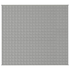 Vidaxl verzwaringsdeken 200x220 cm 9 kg stof grijs