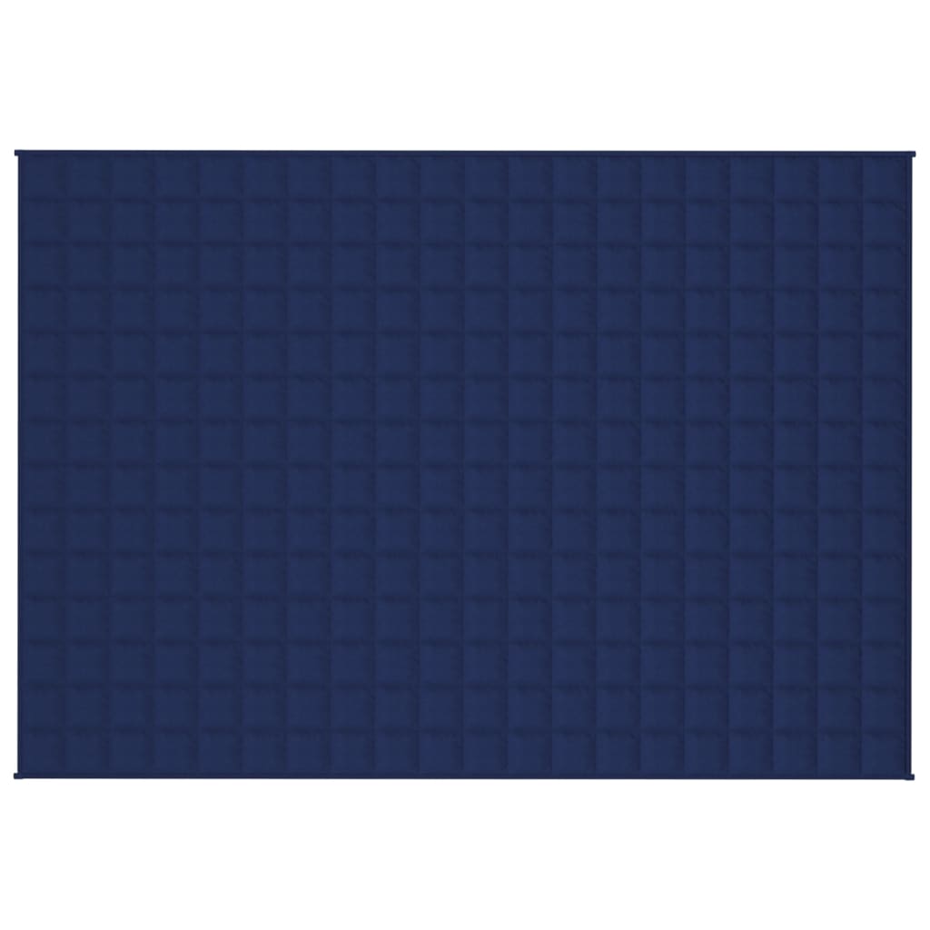 Vidaxl verzwaringsdeken 137x200 cm 6 kg stof blauw