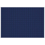 Vidaxl verzwaringsdeken 140x200 cm 6 kg stof blauw