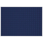 Vidaxl verzwaringsdeken 137x200 cm 10 kg stof blauw