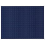 Vidaxl verzwaringsdeken 152x203 cm 11 kg stof blauw