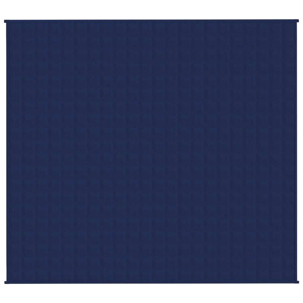 Vidaxl verzwaringsdeken 200x220 cm 9 kg stof blauw
