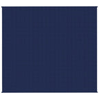 Vidaxl verzwaringsdeken 200x230 cm 9 kg stof blauw