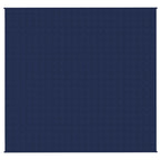 Vidaxl verzwaringsdeken 220x230 cm 11 kg stof blauw