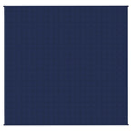Vidaxl verzwaringsdeken 220x240 cm 15 kg stof blauw